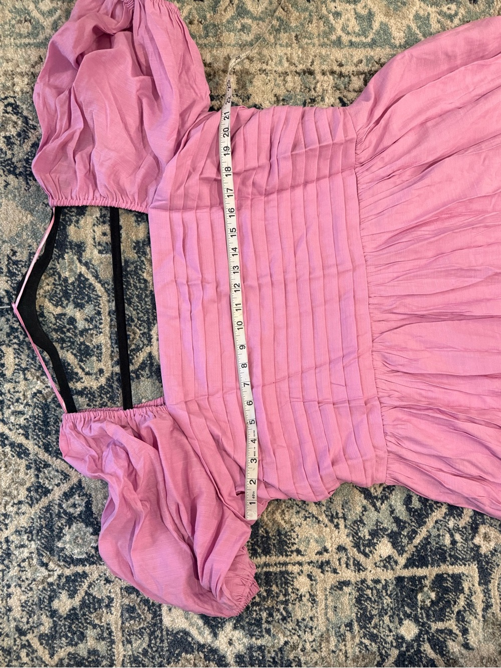 LC Lauren Conrad Plus Size Pink Pleated-Bodice Midi Dress Size 2X - Picture 12 of 12